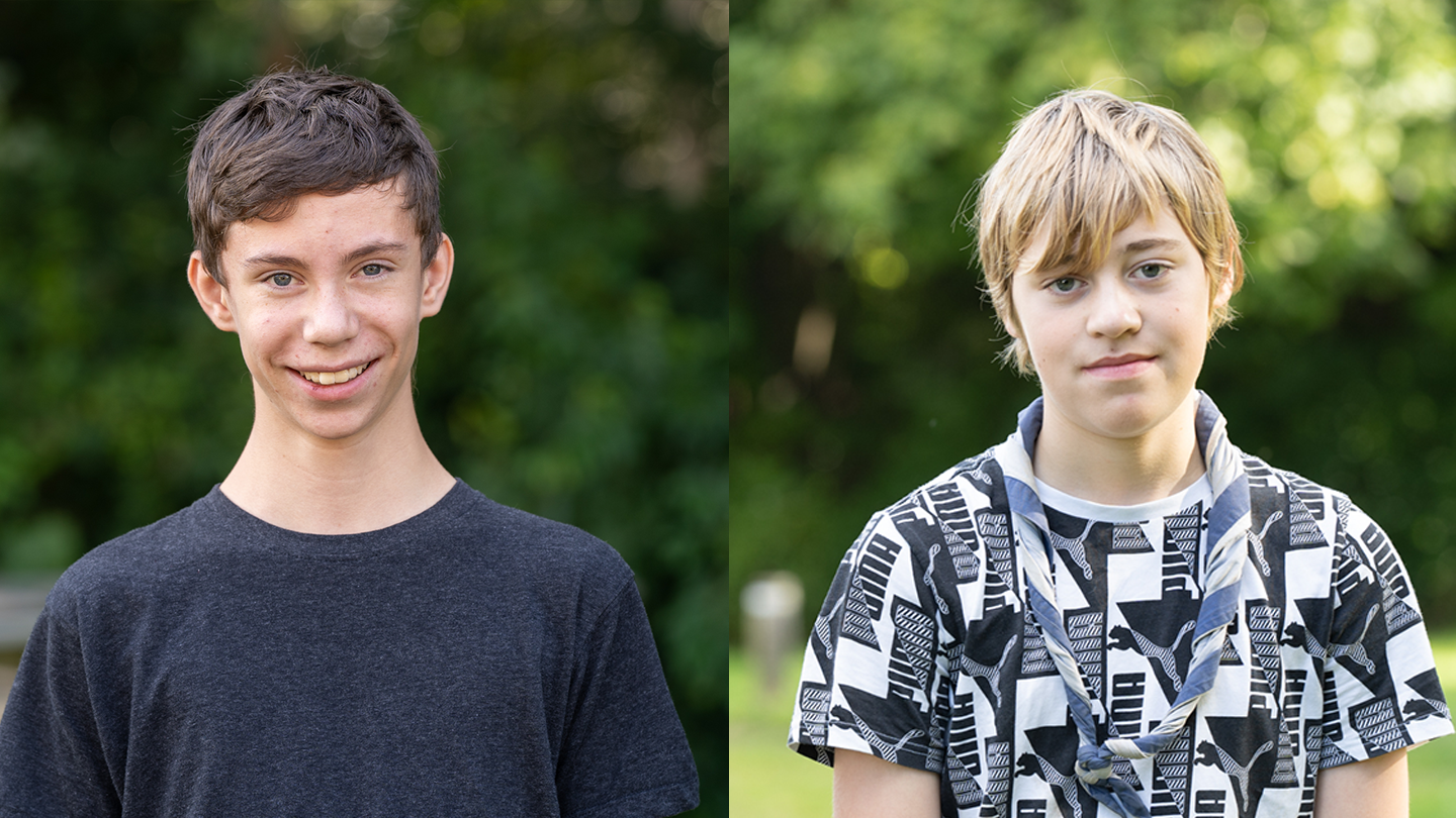 Jonas og Andreas fra Korup Skole